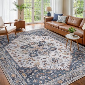 Abynow Medallion Distressed Persian Indoor Area Rug - 1 of 4