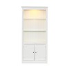 Okak Wood Shelves, Storage Shelves with 3 Tiers, Small Bookcase for Books and CDs, Storage Organizer for Living Room, Bedroom, Office - 4 of 4