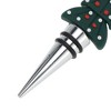 Unique Bargains Two-Wire Christmas Tree Stopper Aluminum Alloy TPE Green Black Silver Tone 1 Pc - 3 of 3