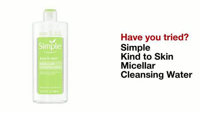 Simple Micellar Cleansing Water - Unscented - 13.5 fl oz, 2 of 9, play video