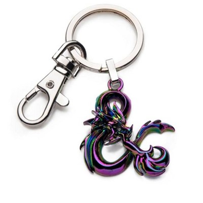 SalesOne LLC Dungeons & Dragons Ampersand Iridescent Metal Keychain