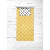 Bacati - Dots Pin Stripes Gray Yellow 3 pcToddler Sheet Set - 4 of 4
