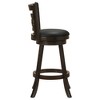 NicBex Swivel Bar Stools Set of 2,Faux Leather Counter Height Stools with Wooden Frame,Barstools for Kitchen Counter,Cappuccino & Black - 4 of 4