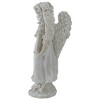 Northlight 9.75" Ivory Standing Angel with Floral Crown Outdoor Garden Statue - image 4 of 4