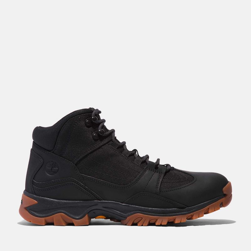 Timberland Men's Mt. Maddsen Mid Lace-Up Hiking Boot, Black Full-Grain, 7