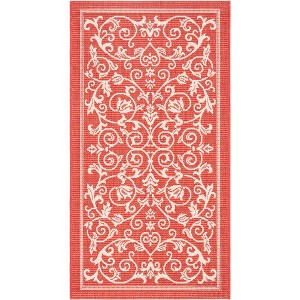 Courtyard CY2098 UV & Stain Resistant Non-Shedding Power Loomed Indoor/Outdoor Rugs - Safavieh - 1 of 4