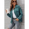 Women's Corduroy Shacket - Shirley Stone - 3 of 3