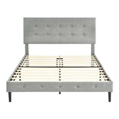 DeCoro Cambridge Upholstered Wooden Platform Bed Frame