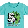 Girls' - Marvel - Hulk Incredible Birthday 5 Fitted Short Sleeve Graphic T-Shirt - 2 of 4