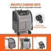 VEVOR Rolling Pet Carrier Backpack with Removable Wheels for Under 18LBS, Large Soft Sided Wheeled Dog Carrier Cat Travel Carrier Airline Approved - 4 of 4