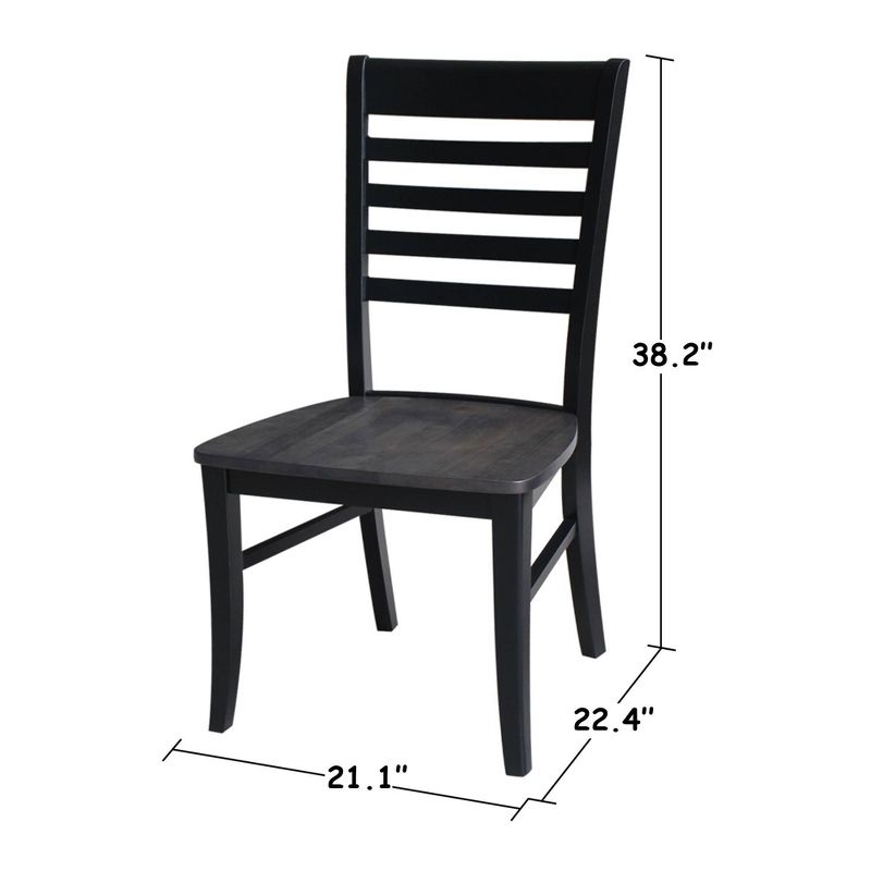 Set of 2 Cosmo Roma Ladderback Chairs - International Concepts, 3 of 11
