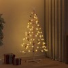 vidaXL Wooden Christmas Tree with Stand Brown 49.2" bamboo - 2 of 4