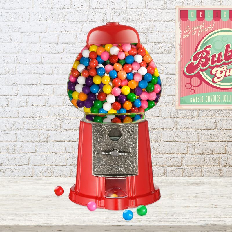 Great Northern Popcorn Gumball Machine with Glass Globe - Red, 4 of 5
