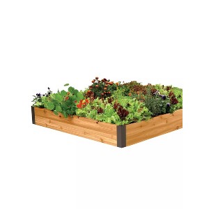 Gardener's Supply Company Cedar Raised Garden Bed | Weather Resistant Outdoor Square Planter Box For Plants, Herbs Flowers & Vegetables with - 1 of 2