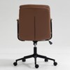 PAGED Swivel Office Chair PU Leather Computer Chair Modern Desk Chair with Wheels and Padded Armrest for Bedroom, Home Office - 4 of 4