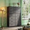 GALAXHERO 16-Drawer Tall Fabric Dresser Storage Tower with Steel Frame, Chest of Drawers Organizer Unit - 2 of 4