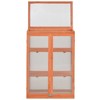 vidaXL Greenhouse Wooden Wood and Polycarbonate board 29.5x18.5x42.9 in - 3 of 4
