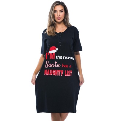 Just Love Short Sleeve Nightgown Oversized Screen Print Sleep Dress for Women