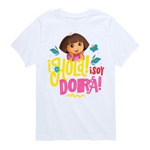 Boys' - Dora the Explorer - Hola Isoy Dora Short Sleeve Graphic T-Shirt - 1 of 3