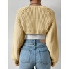 Womens Cardigan Long Sleeve Open Front Sweater Shrug Midweight Cozy Bolero for Winter Cable Knit Ribbed Cuff Sweater Cardigan - 2 of 4