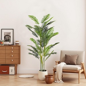 Sapphtopaz Artificial Palm Tree with Pot, Artificial Tree Artificial Plant, Room Decor for Home Office Foyer Porch - 1 of 4