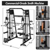 COZONY Smith Machine with 2200 lbs Capacity, Squat Rack, Lat Pulldown, Cable Crossover, Smith Bar & Leg Hold-Down - 2 of 4