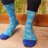 Winter Snowflake Pattern Socks (Men's Sizes Adult Large) from the Sock Panda - 2 of 3