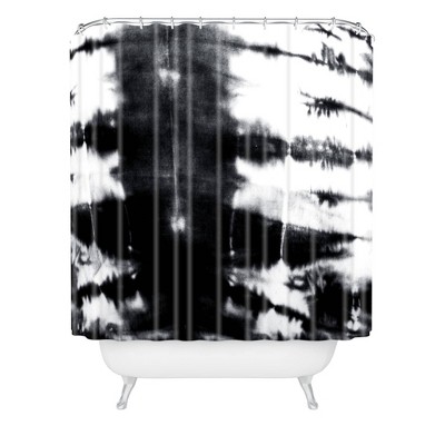 Alison Janssen Shibori Shower Curtain Black - Deny Designs