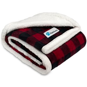 PetAmi Waterproof Dog Blanket for Bed Couch Sofa Cover, Reversible Faux Shearling Fleece Pet Throw - 1 of 4