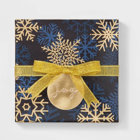 Snowflakes 'Joy' Gift Card Holder Box Navy/Gold - Wondershop™ : Target