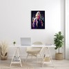 Stupell Industries Billie Eilish Modern Abstract Geometric Portrait Famous Figure Black Framed Giclee Art - 2 of 4