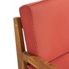 Maggift Patio Seating Sets Outdoor, Featuring Unique Design, Ideal for Chats, Perfect for Gardens, Living Spaces, Red, 78.25"*53.75"*26.25" - 4 of 4