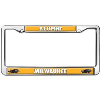 UW Milwaukee Alumni Logo Full Size Standard License Plate Metal Frame