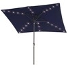 Sonkuki 10x6.5 ft LED Rectangular Patio Market Umbrella 3-Year-Non-Fading - 2 of 4