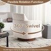 MOONMISS 360 degree rotation design,soft and comfortable chenille fabric,ergonomic design of the living room chair - 4 of 4