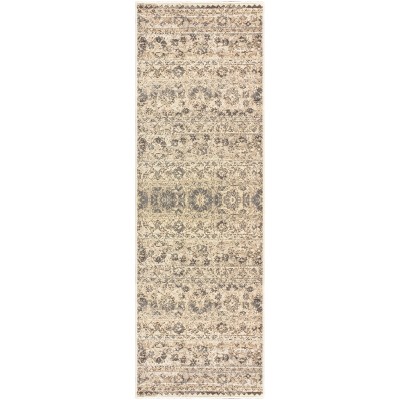 Modern Floral Abstract Indoor Area Rug or Runner by Blue Nile Mills