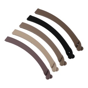 Unique Bargains Women's Elegant Hair Clips 4.53"x0.94"x0.63" Multicolor 5 Pcs - 1 of 3