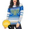Tipsy Elves Women's Reversible Sequin Sweater - Holiday Festive Sweater - 2 of 3