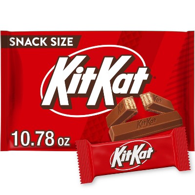 Kit Kat Milk Chocolate Snack Size Wafer Candy Bars - 10.78oz