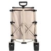 Beach Wagon,Collapsible Wagon 220lbs Heavy Duty 300L Folding Utility Garden Cart with Big All-Terrain Beach Wheels - 4 of 4