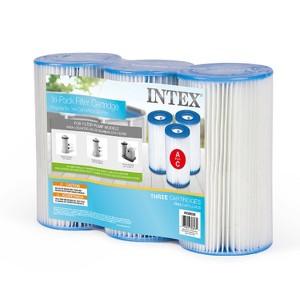 Intex Replacement Type A Filter Cartridge for Above Ground Pools 3-Pack - 1 of 4