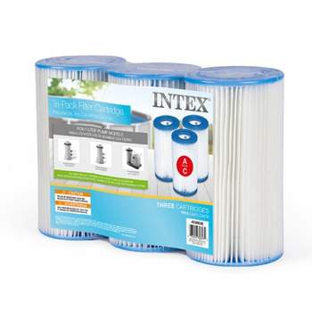Intex Replacement Type A Filter Cartridge for Above Ground Pools 3-Pack