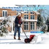 Effortless Snow Removal: 29-Inch Wheeled Snow Plow with Angled Blade for Quick Driveway Clearing Black - 2 of 4