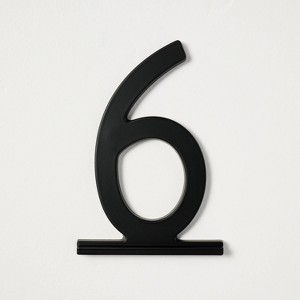 Metal House Number Plaque Matte Black - Hearth & Hand™ with Magnolia - 1 of 4