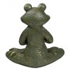 Northlight 14" Gold Verdigris Yoga Frog Outdoor Garden Statue - 4 of 4