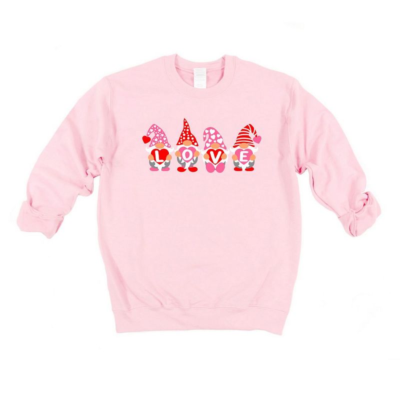 Simply Sage Market Women's Graphic Sweatshirt Love Gnomes, 1 of 5