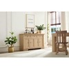 Okak Farmhouse Console Dressers with Drawers&Doors,Chest of Drawers for Bedroom,Living Room,Rustic Wooden Dresser Large Wall Cabinet - 4 of 4