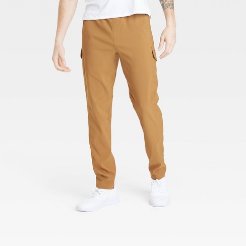 Men's Cotton Fleece Joggers - All In Motion™ Brown L : Target