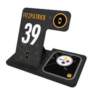 NFL Pittsburgh Steelers Players Game Tactic 15-Watt 3 in 1 Charging Station - 1 of 4