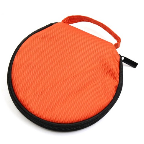 20 CD / DVD Case Hard Plastic CD Pockets Storage Protective DVD Storage CD  Bag Orange 